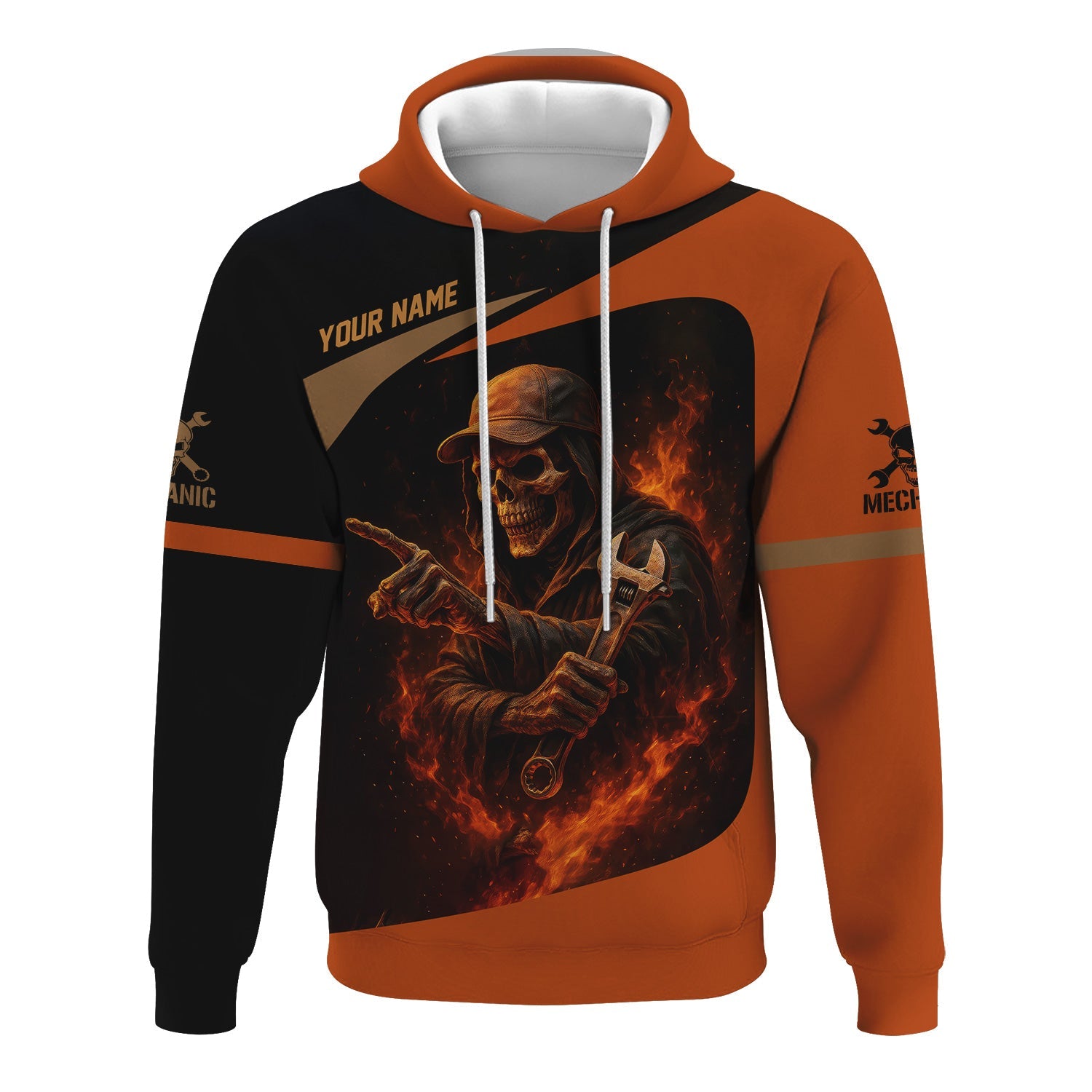 Blisscorners Personalized T-Shirt Back Off I've Got Enough To Deal With Today Grim Reaper Design Shirt For Mechanics