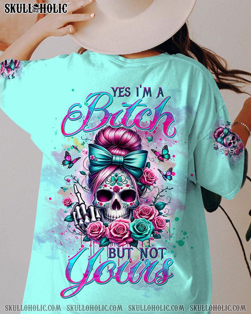 BLISSCORNERS I AM THE STORM MESSY BUN ALL OVER PRINT