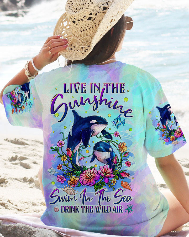 BLISSCORNERS LIVE IN THE SUNSHINE DOLPHIN ALL OVER PRINT