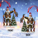 Blisscorners Custom Name Hunting Ornament, Christmas Gift for Animal Hunter 2D Flat LM2111