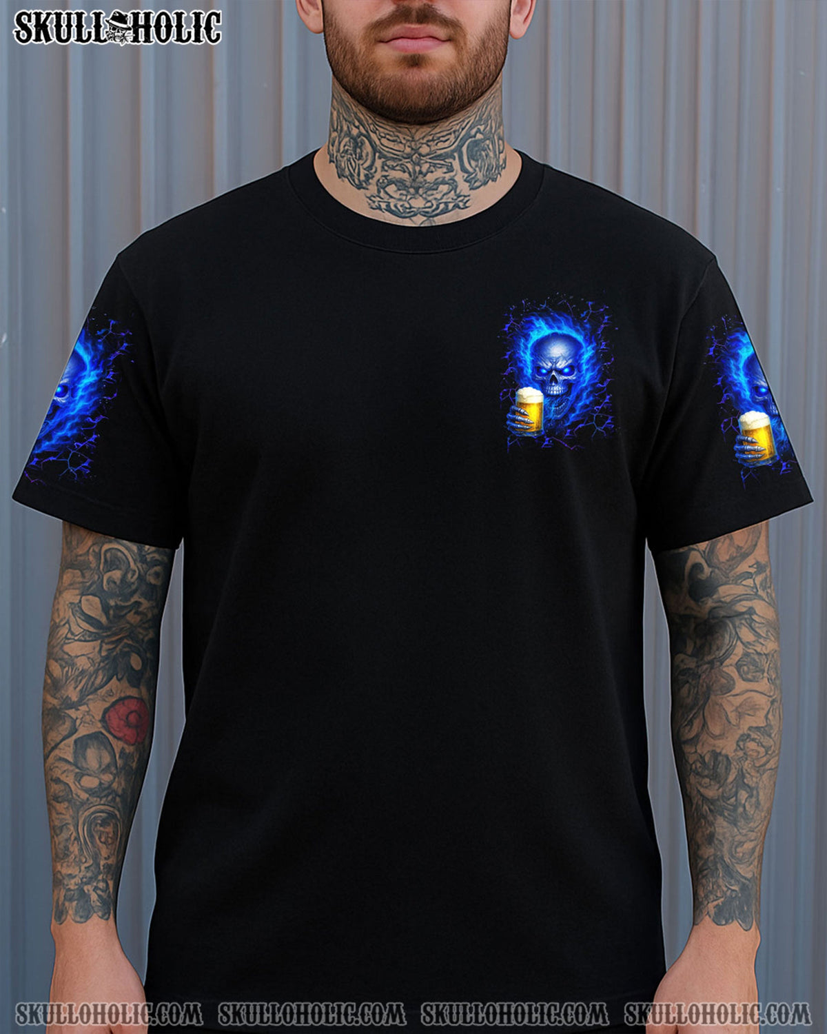 BLISSCORNERS BRING BEER SKULL ALL OVER PRINT