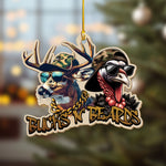 Blisscorners Personalized Funny Bucks Ornament Cool Gift for Hunters & Outdoorsmen LM0110