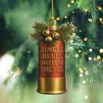 Blisscorners Funny Shotgun Shell Christmas Ornament Rustic Hunting Tree Decoration Gift for Hunters LM0110