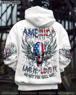BLISSCORNERS AMERICA LIVE IT LOVE IT OR GET THE HELL OUT ALL OVER PRINT
