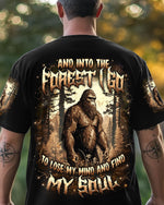 BLISSCORNERS AND INTO THE FOREST I GO BIGFOOT ALL OVER PRINT