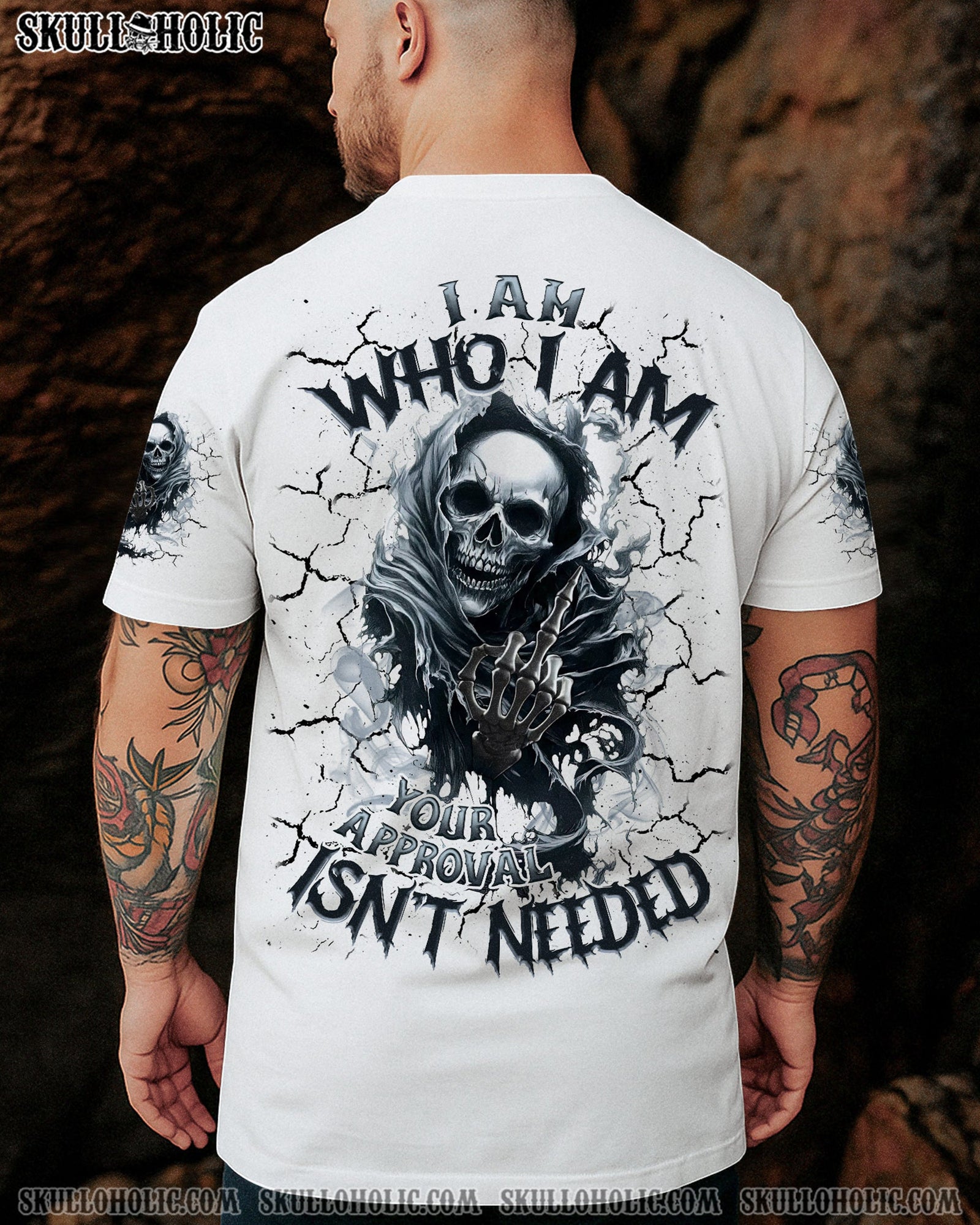 BLISSCORNERS I AM WHO I AM SKULL REAPER ALL OVER PRINT