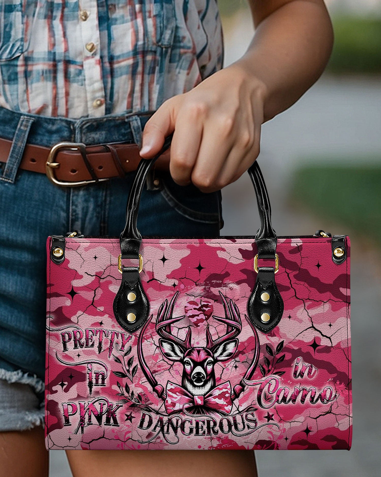 BLISSCORNERS PRETTY IN PINK LEATHER HANDBAG
