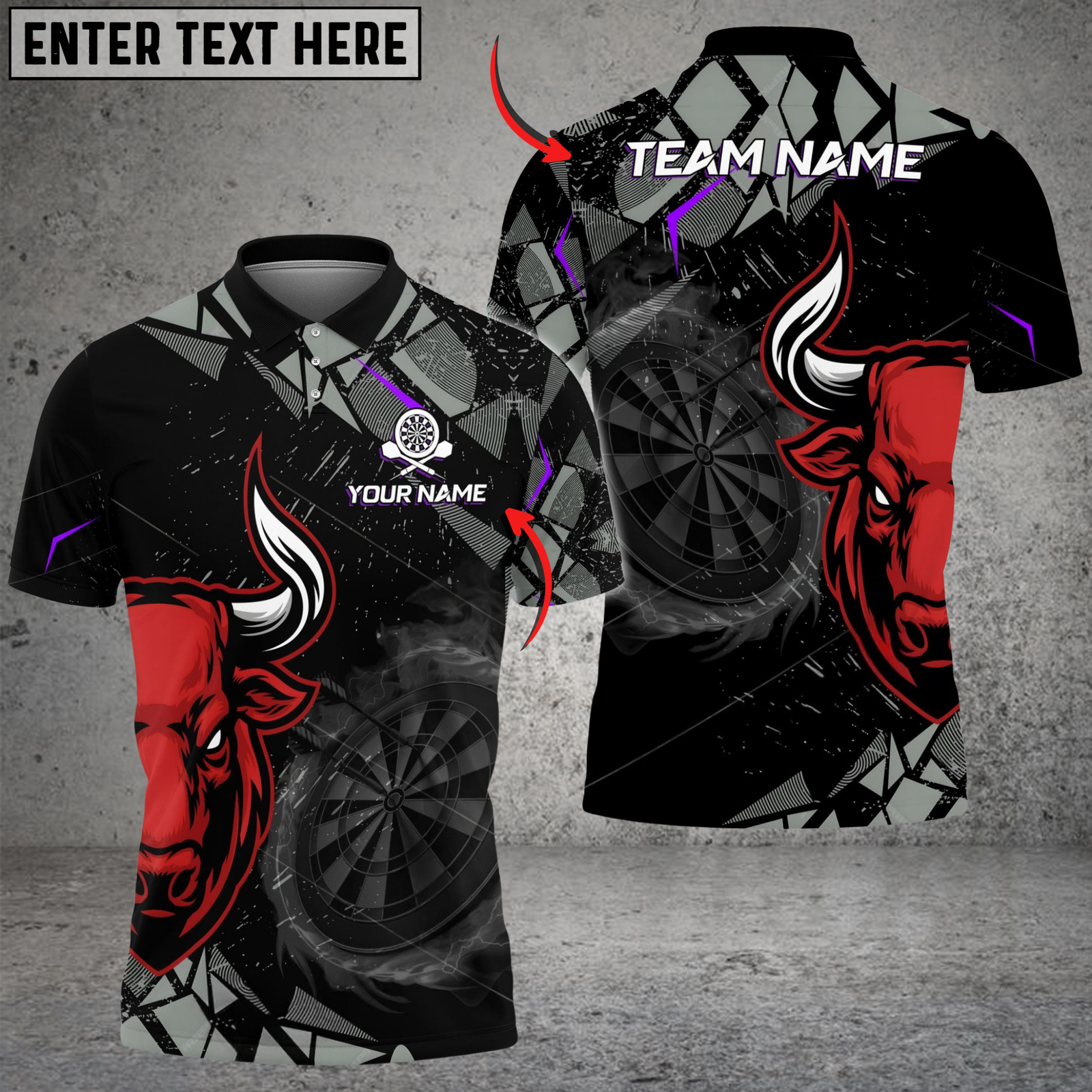 Blisscorners Darts Red Bull Sport Multicolor Customized Name, Team Name 3D Shirts For Tonya