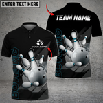Blisscorners Bowling And Pins Deep Retro Multicolor Customized Name, Team Name 3D Shirts