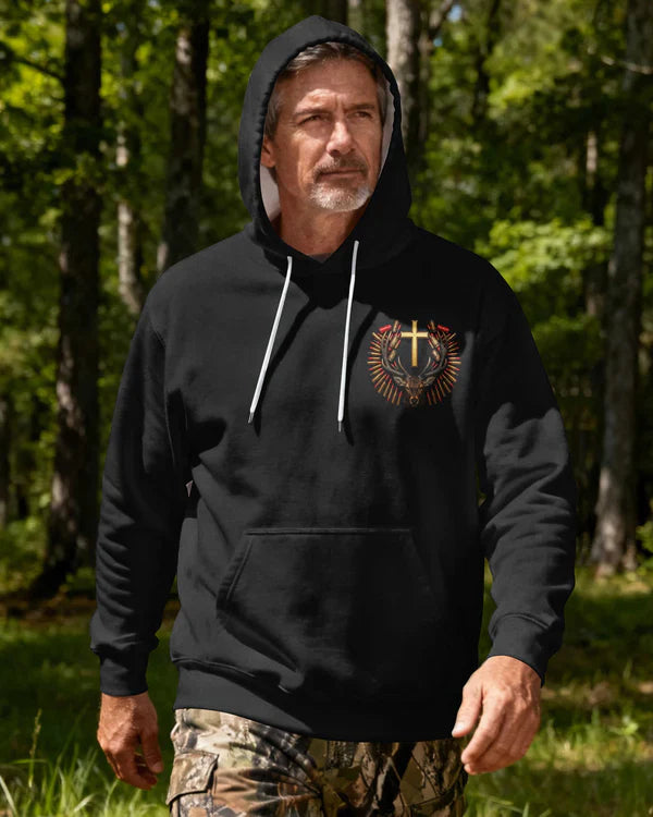 Blisscorners Deer Hunting In My Veins Jesus In My Heart Shirt, Personalized Hunting 3D Shirt