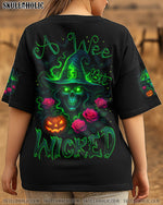 BLISSCORNERS A WEE BIT WICKED SKULL HALLOWEEN ALL OVER PRINT