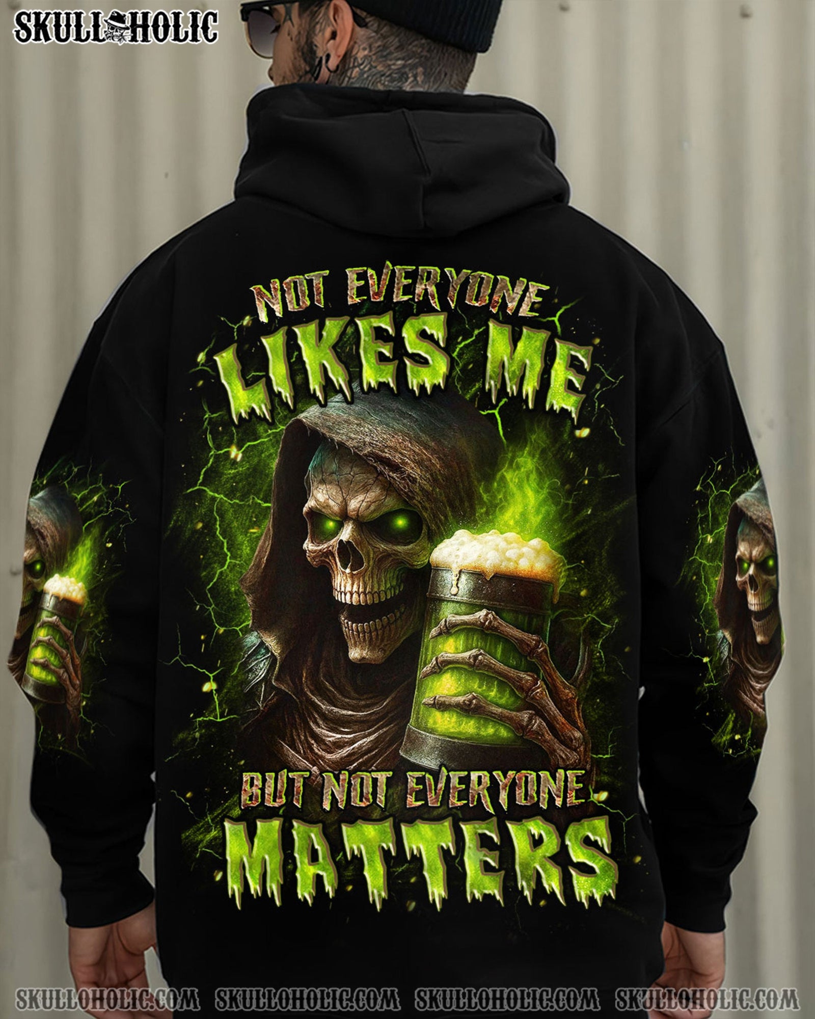 BLISSCORNERS NOT EVERYONE LIKES ME SKULL REAPER ALL OVER PRINT