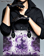 BLISSCORNERS A WEE BIT WICKED HALLOWEEN LEATHER HANDBAG