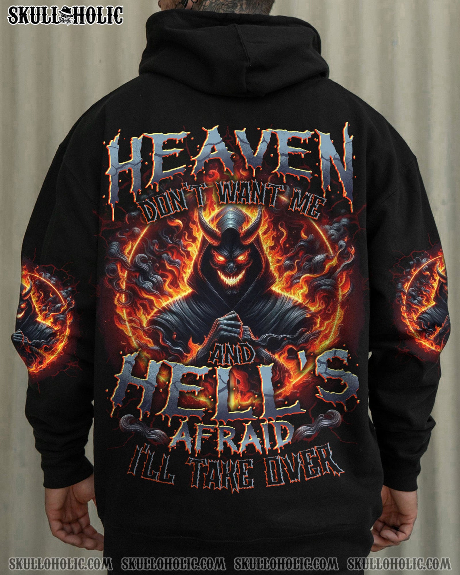 BLISSCORNERS HEAVEN DON'T WANT ME ALL OVER PRINT