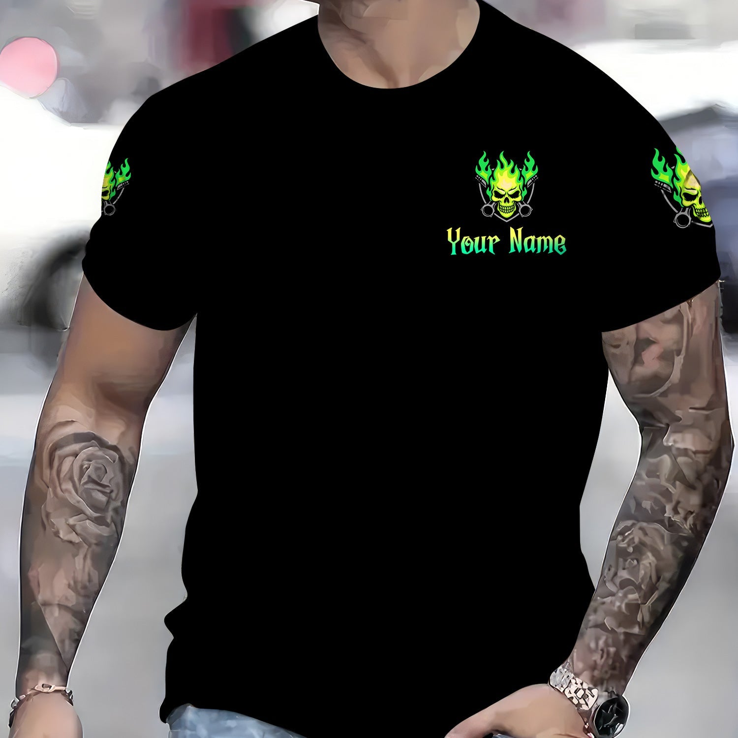 Blisscorners Custom Name Skull Wrench Mechanic T Shirt I Offended You With My Opinion Mechanic Hoodie Jacket Printed T Shirt