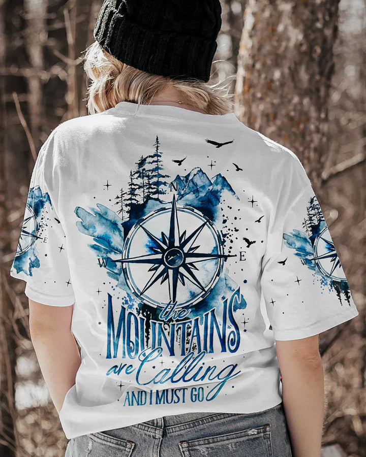 BLISSCORNERS THE MOUNTAINS ARE CALLING ALL OVER PRINT