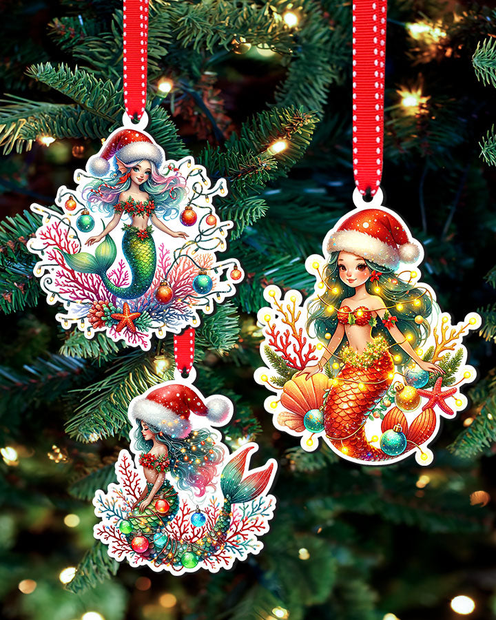 BLISSCORNERS MERMAID CHRISTMAS ORNAMENT