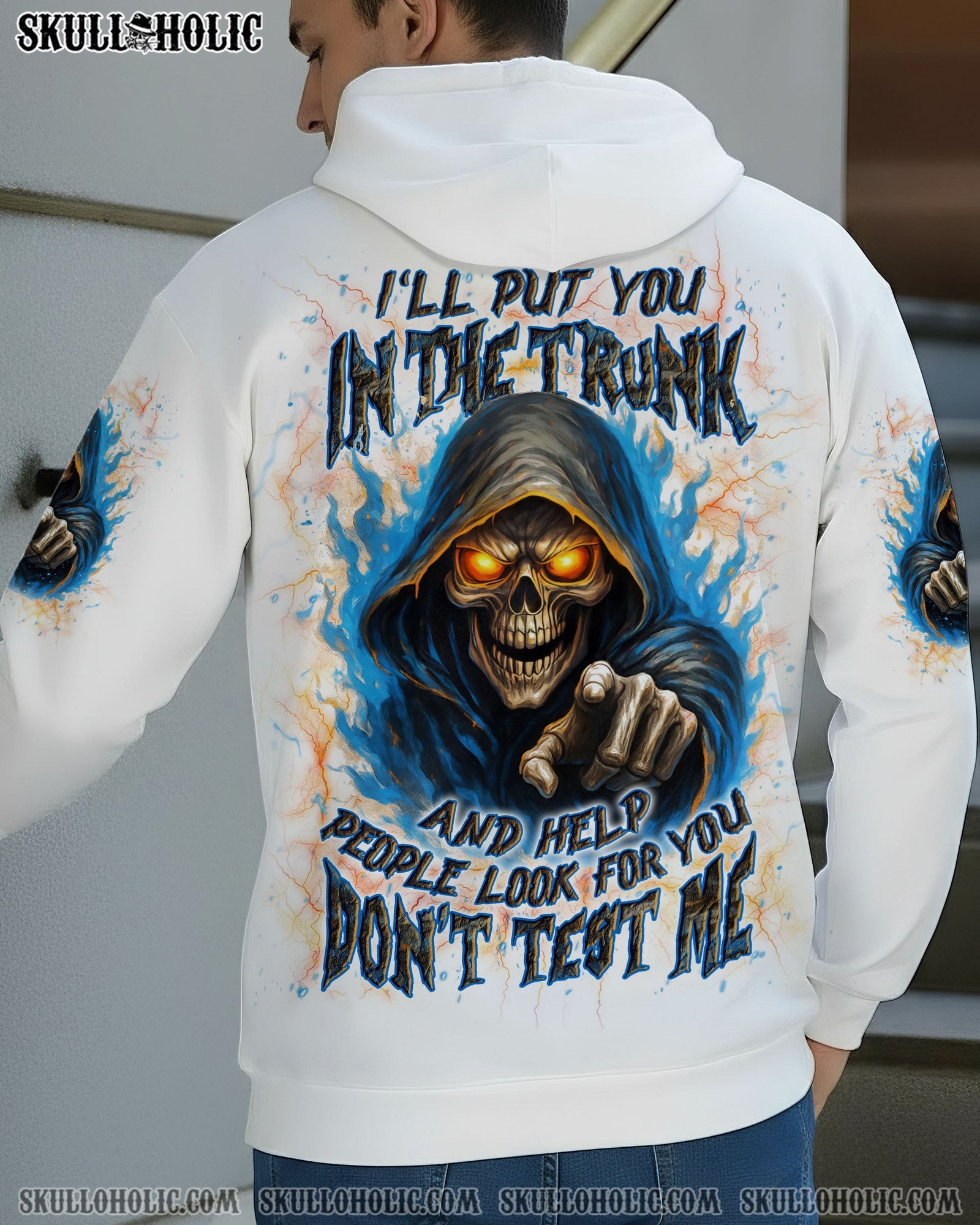 BLISSCORNERS I'LL PUT YOU IN THE TRUNK REAPER ALL OVER PRINT