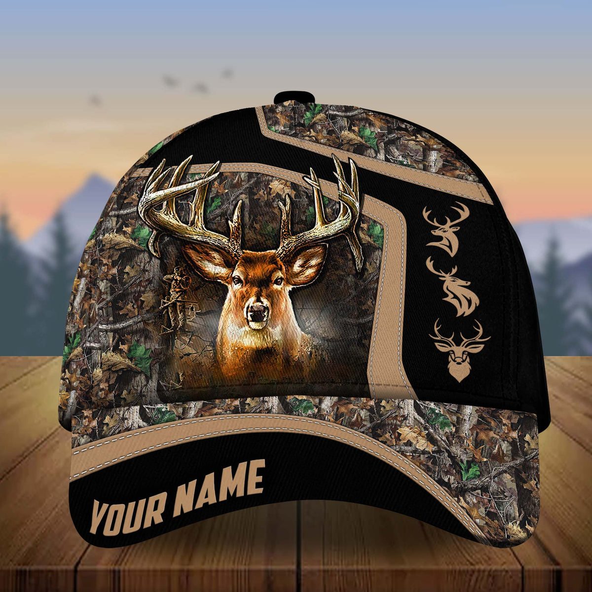 Blisscorners Premium Deer Hunting Collab Artist Classic Personalized Cap