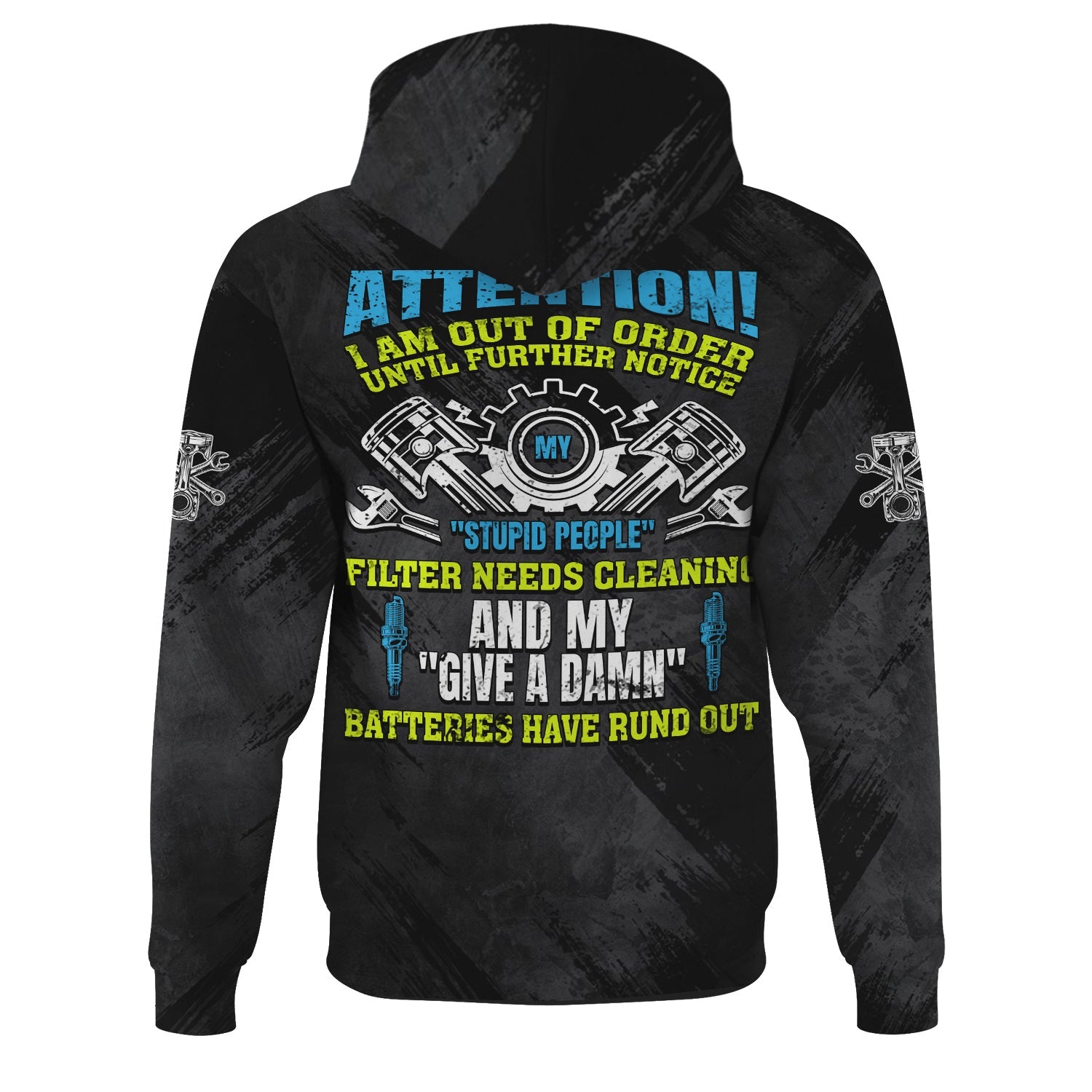 Blisscorners Custom Name Mechanic T Shirt Attention I Am Out Of Order Mechanic Shirt All Over Print
