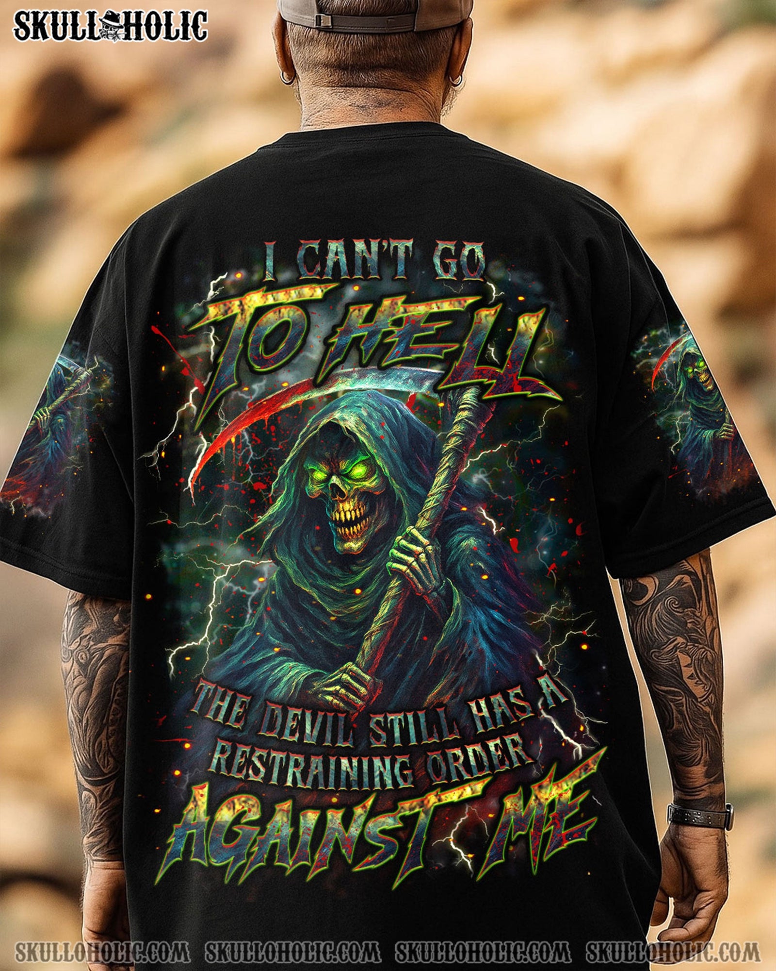 BLISSCORNERS I CAN'T GO TO HELL SKULL ALL OVER PRINT