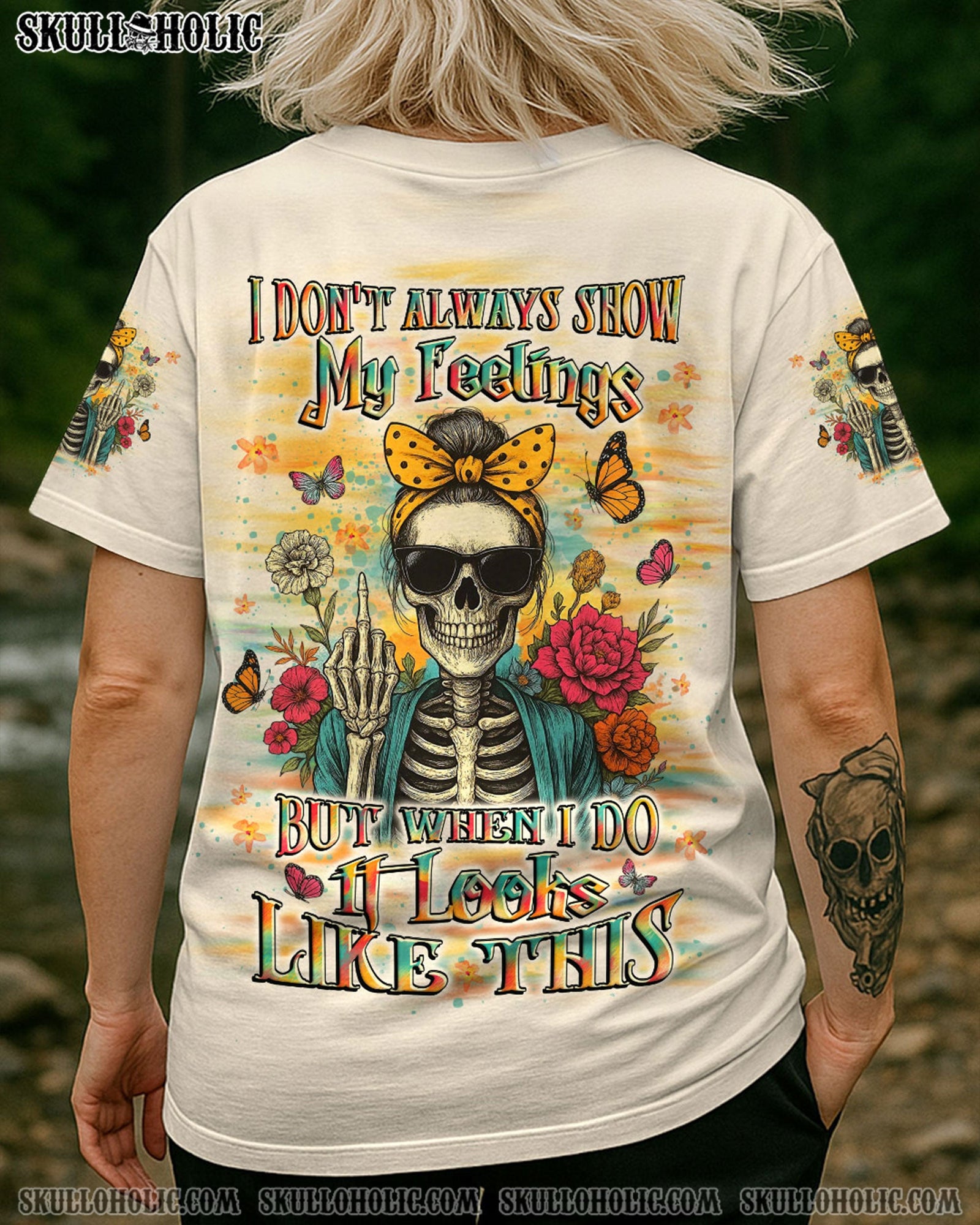 BLISSCORNERS I DON'T ALWAYS SHOW MY FEELINGS ALL OVER PRINT