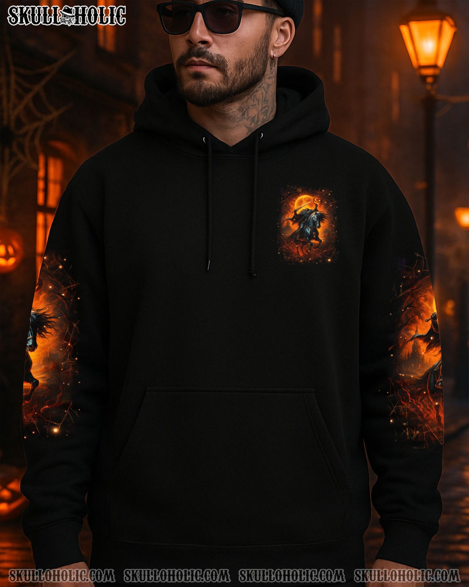 BLISSCORNERS HELLO DARKNESS MY OLD FRIEND HALLOWEEN ALL OVER PRINT