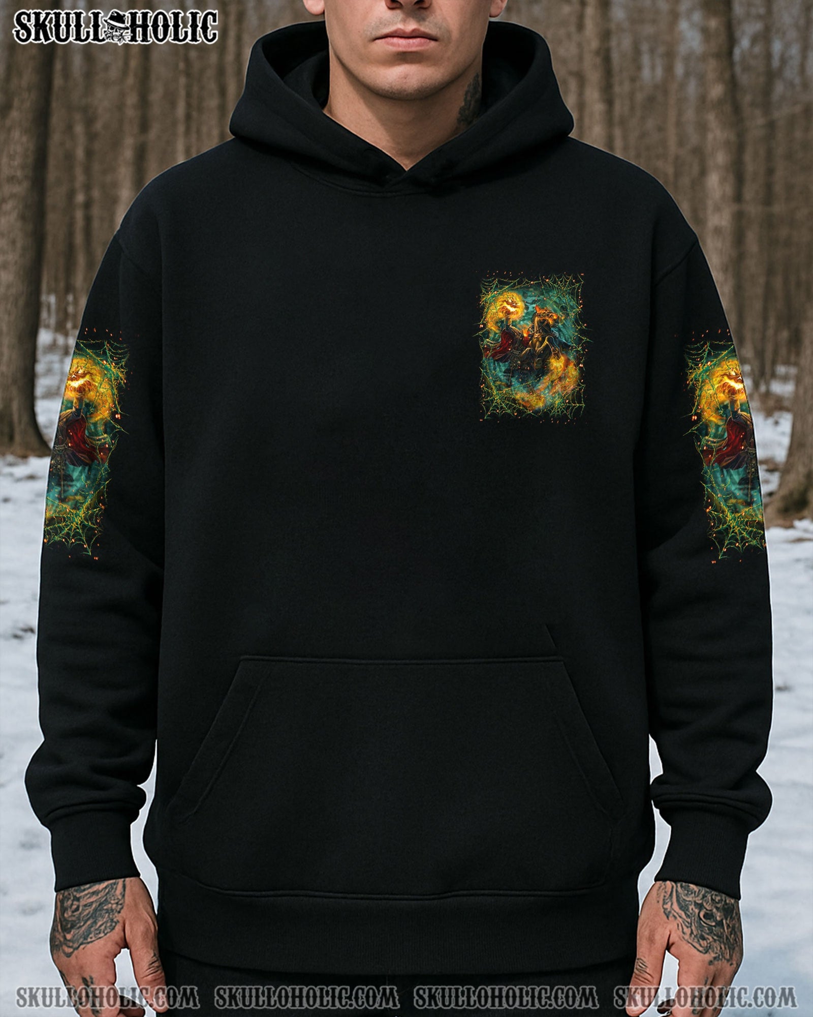 BLISSCORNERS HELLO DARKNESS MY OLD FRIEND HALLOWEEN ALL OVER PRINT