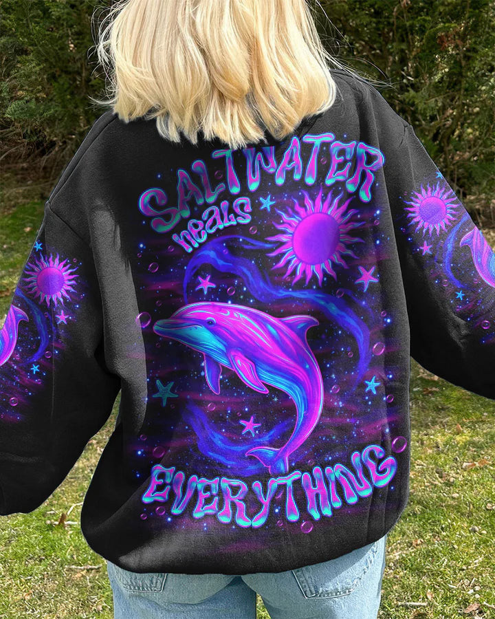 BLISSCORNERS SALTWATER HEALS EVERYTHING DOLPHIN ALL OVER PRINT 4