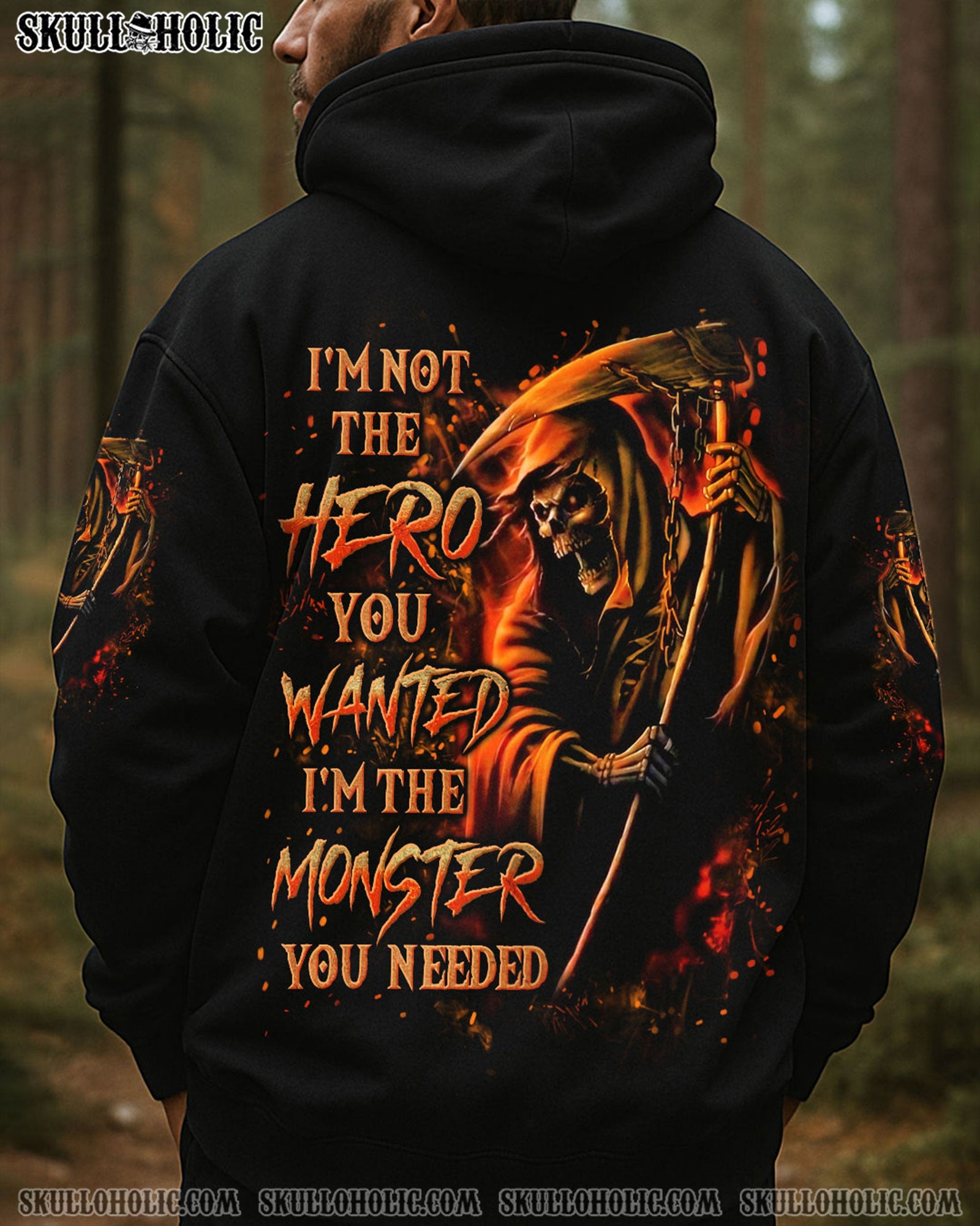 BLISSCORNERS I'M NOT THE HERO YOU WANTED ALL OVER PRINT