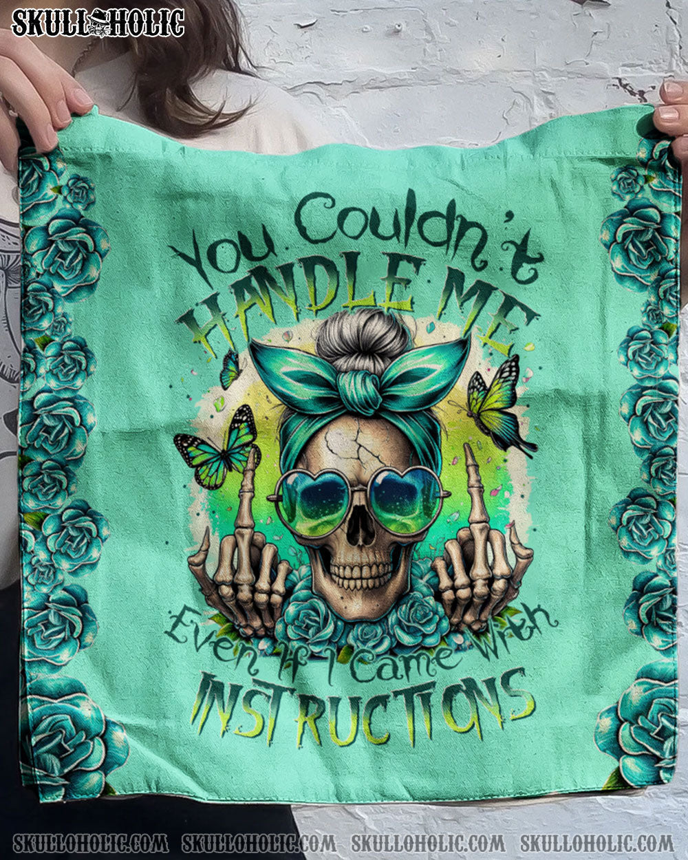 BLISSCORNERS YOU COULDN'T HANDLE ME MESSY BUN TIE DYE PHONE CASE
