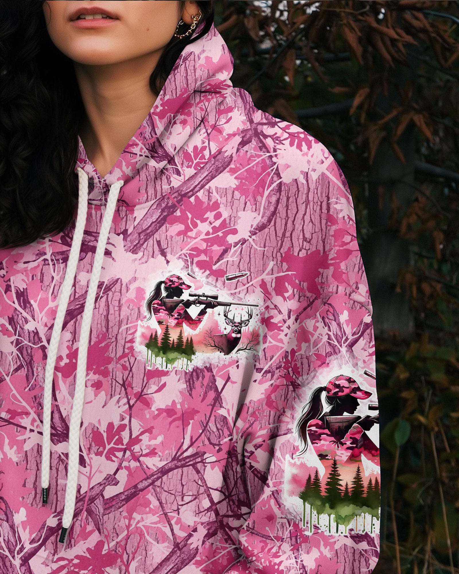 BLISSCORNERS PRETTY IN PINK HUNTING CAMO ALL OVER PRINT - TLTW0210253
