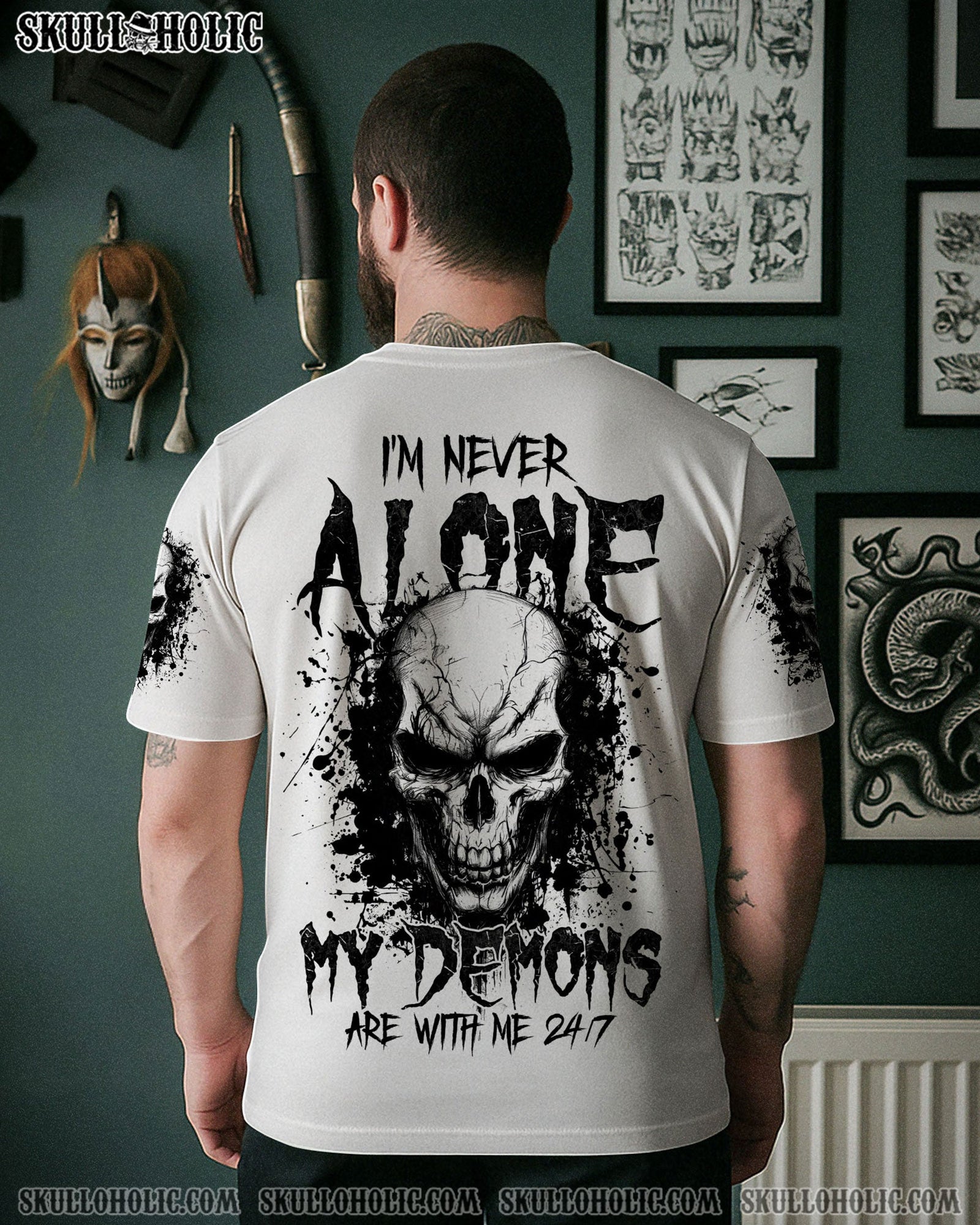 BLISSCORNERS I'M NEVER ALONE ALL OVER PRINT