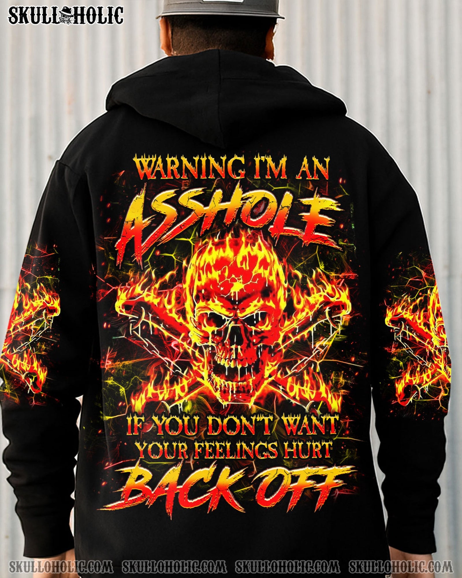 BLISSCORNERS WARNING I'M AN A SKULL ALL OVER PRINT