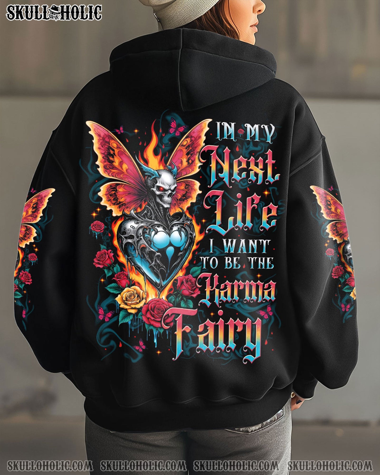 BLISSCORNERS IN MY NEXT LIFE I WANT TO BE THE KARMA FAIRY ALL OVER PRINT