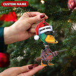 Blisscorners Personalized Funny Duck Hunting Acrylic Christmas Ornament Custom Gift for Hunters & Outdoor Lovers LM0110