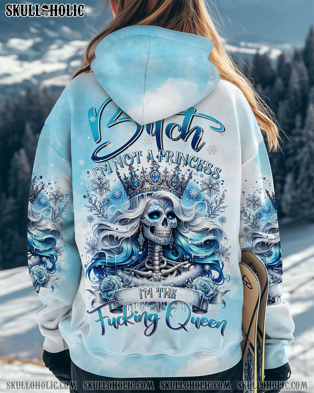 BLISSCORNERS I'M THE FKING QUEEN SKULL CHRISTMAS ALL OVER PRINT