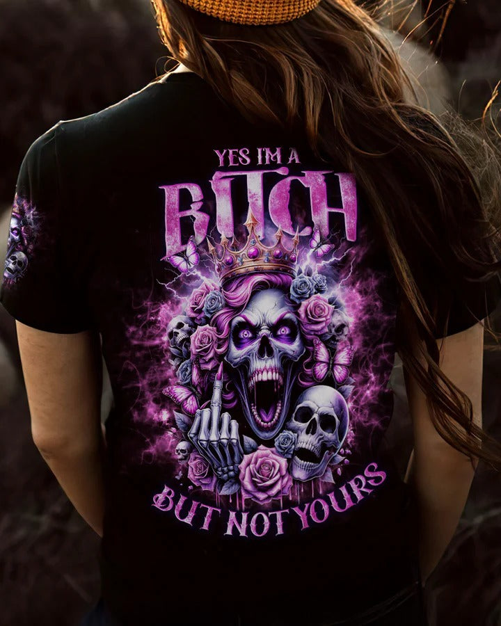 BLISSCORNERS BUT NOT YOURS SKULL QUEEN COUPLE ALL OVER PRINT