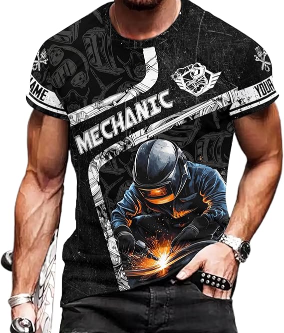 Blisscorners Custom Mechanic Shirts for Men, Mechanic Shirt Gifts for Mechanical Man on Labor Day, Mechanic Labor Rates T-Shirt Hoodie