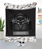 Blisscorners Deer Hunting Camo Punisher Skull Personalized - Blanket