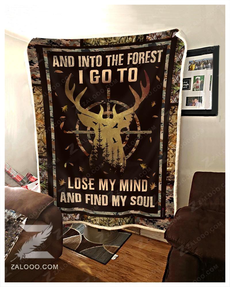 Blisscorners Hunting And Into The Forest Blanket