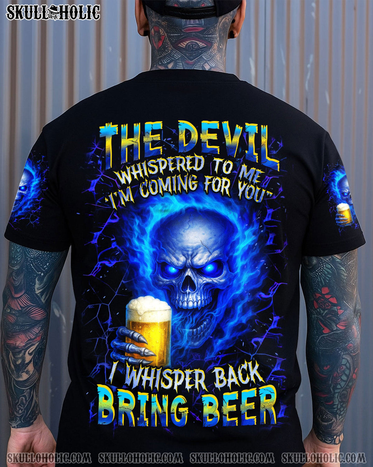 BLISSCORNERS BRING BEER SKULL ALL OVER PRINT