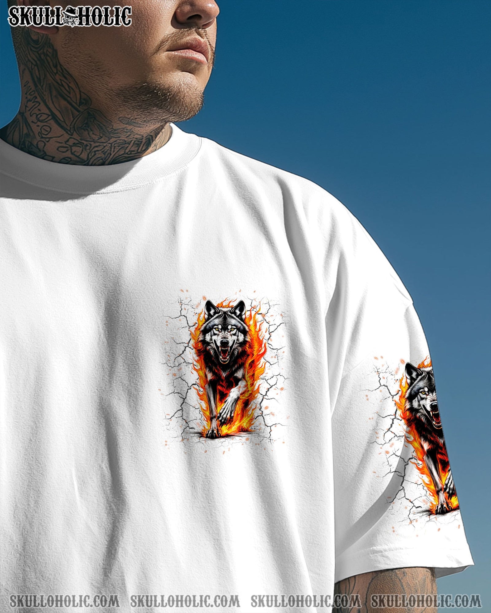 BLISSCORNERS YOUR FIRST MISTAKE WOLF FIRE ALL OVER PRINT