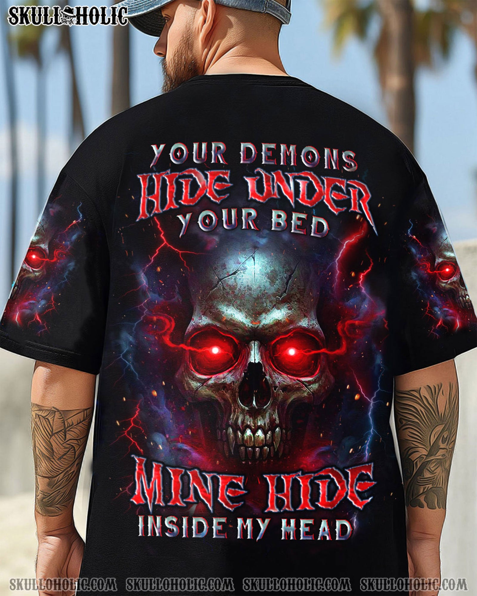BLISSCORNERS YOUR DEMONS HIDE UNDER YOUR BED ALL OVER PRINT