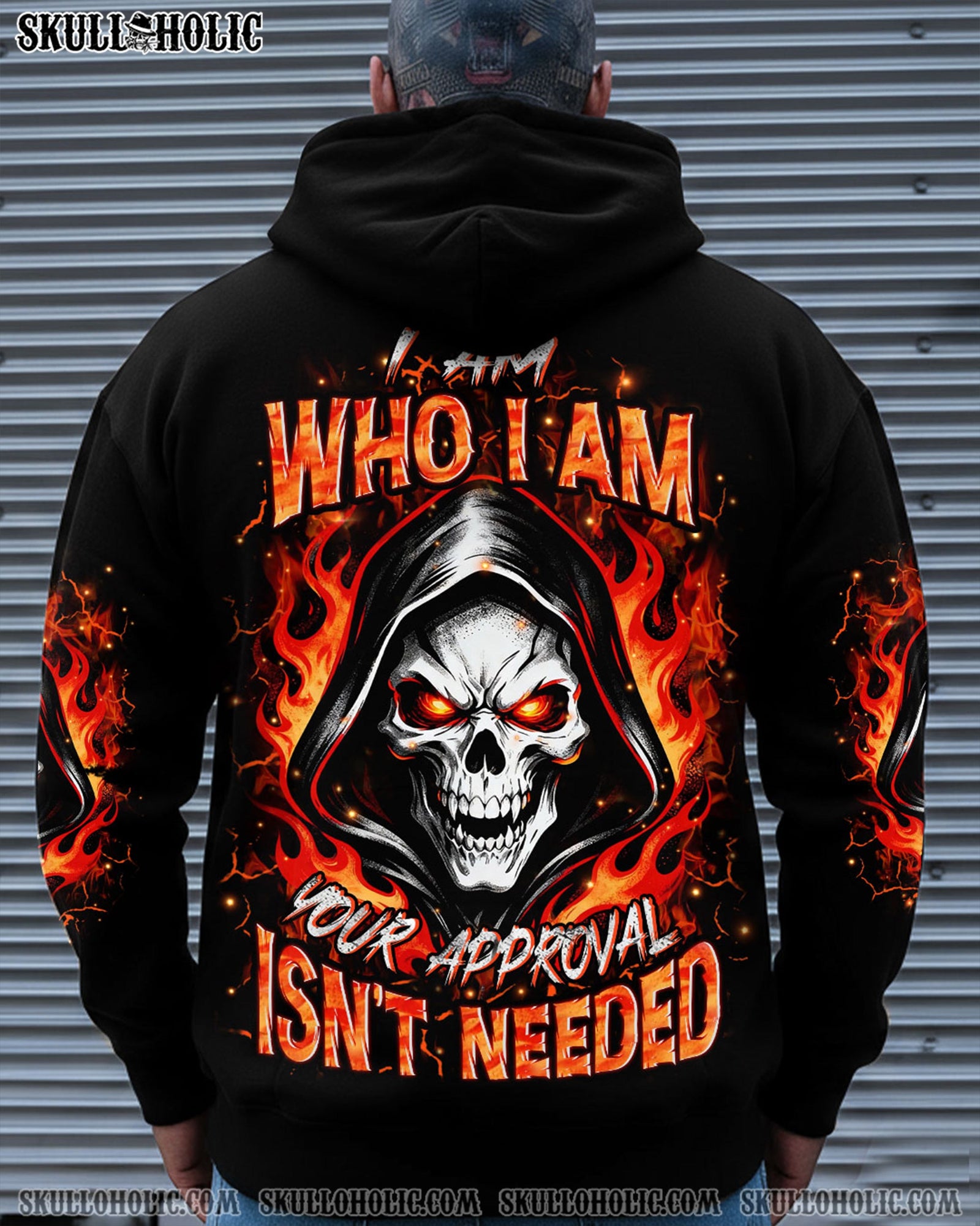 BLISSCORNERS I AM WHO I AM SKULL REAPER ALL OVER PRINT