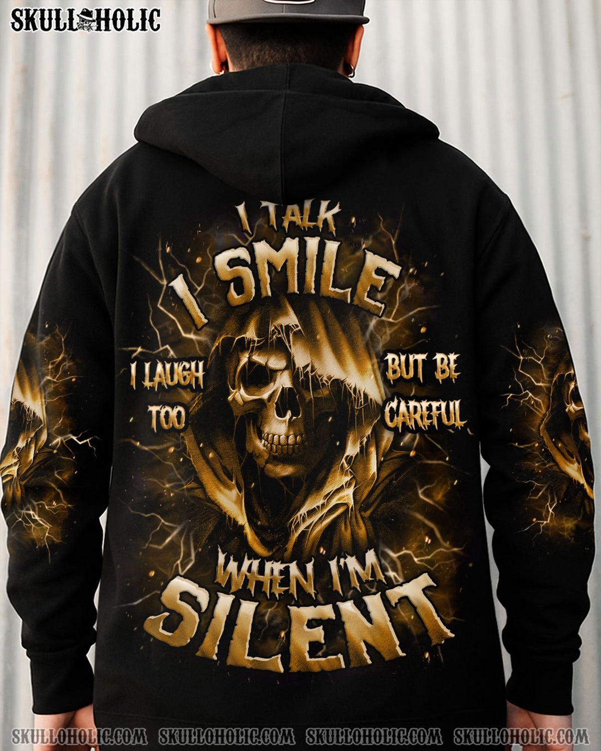 BLISSCORNERS BE CAREFUL WHEN I'M SILENT REAPER ALL OVER PRINT