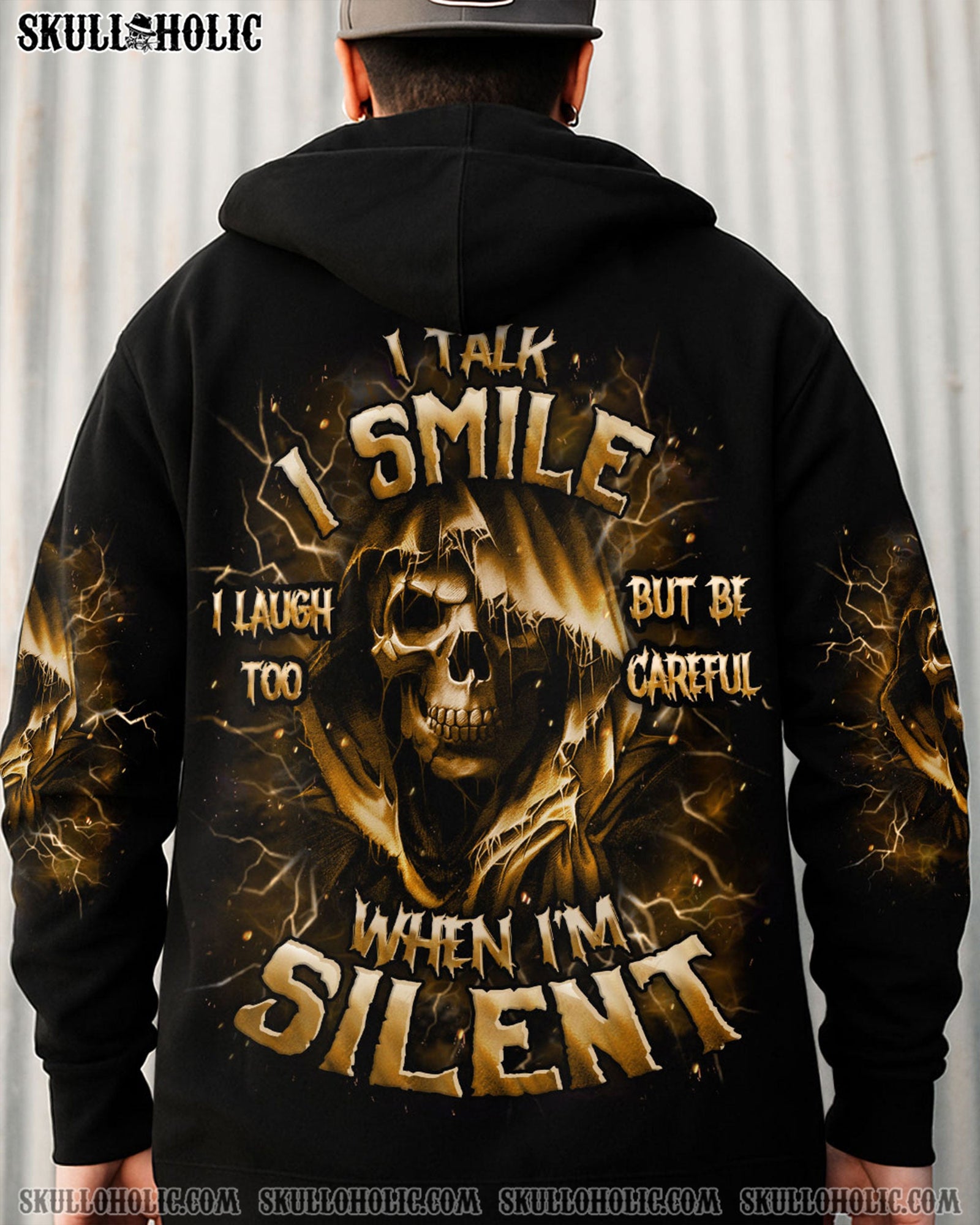 BLISSCORNERS BE CAREFUL WHEN I'M SILENT REAPER ALL OVER PRINT