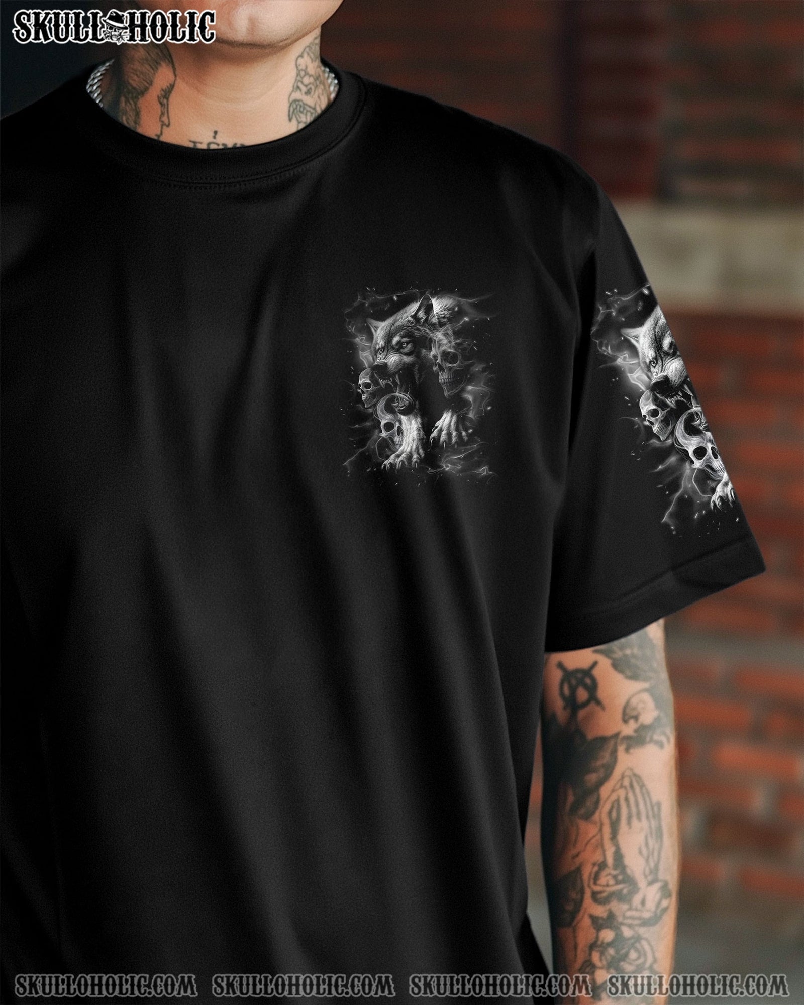 BLISSCORNERS YOUR FIRST MISTAKE WOLF SMOKE ALL OVER PRINT