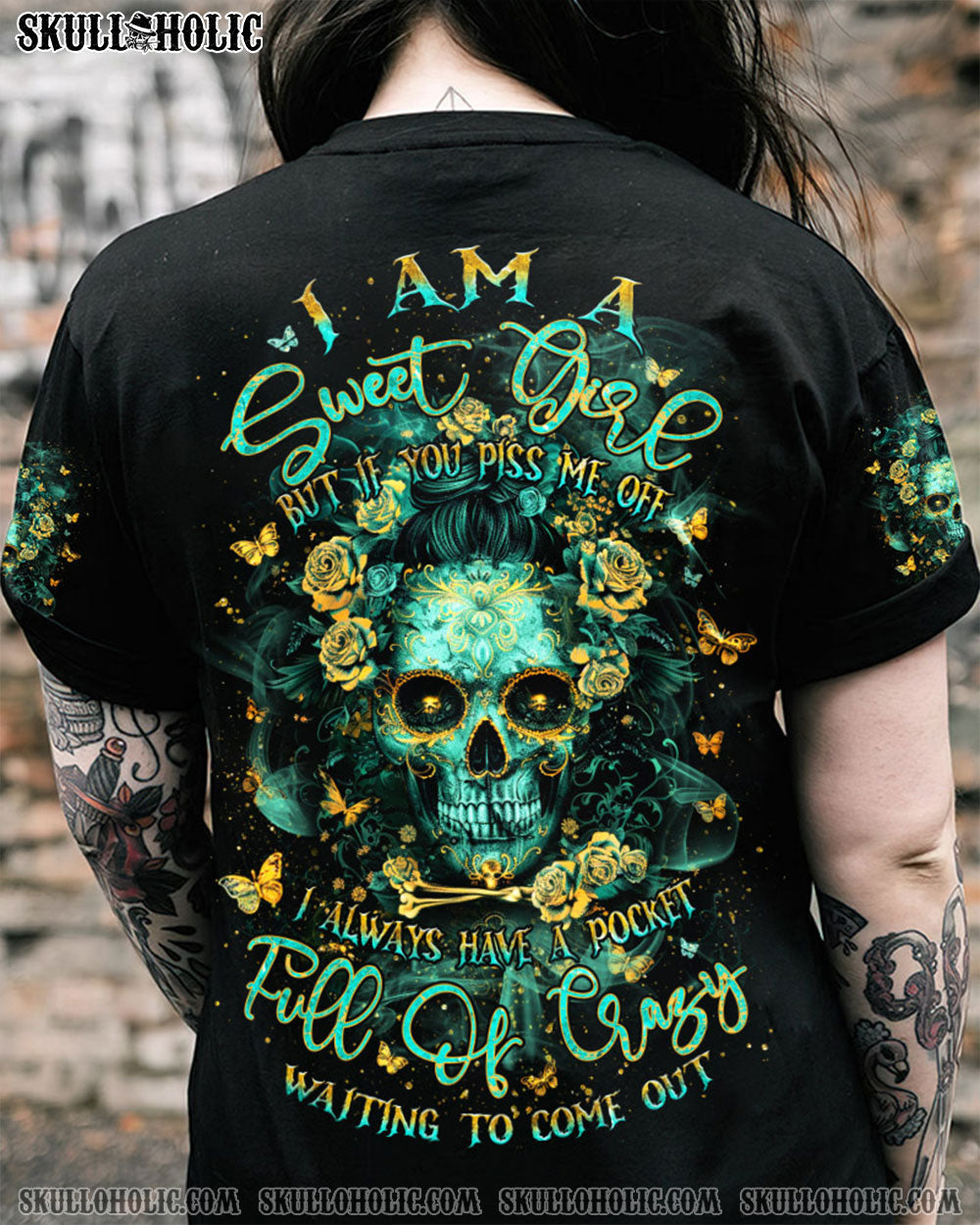 BLISSCORNERS MY GIVE A F IS BROKEN MESSY BUN WINGS ALL OVER PRINT
