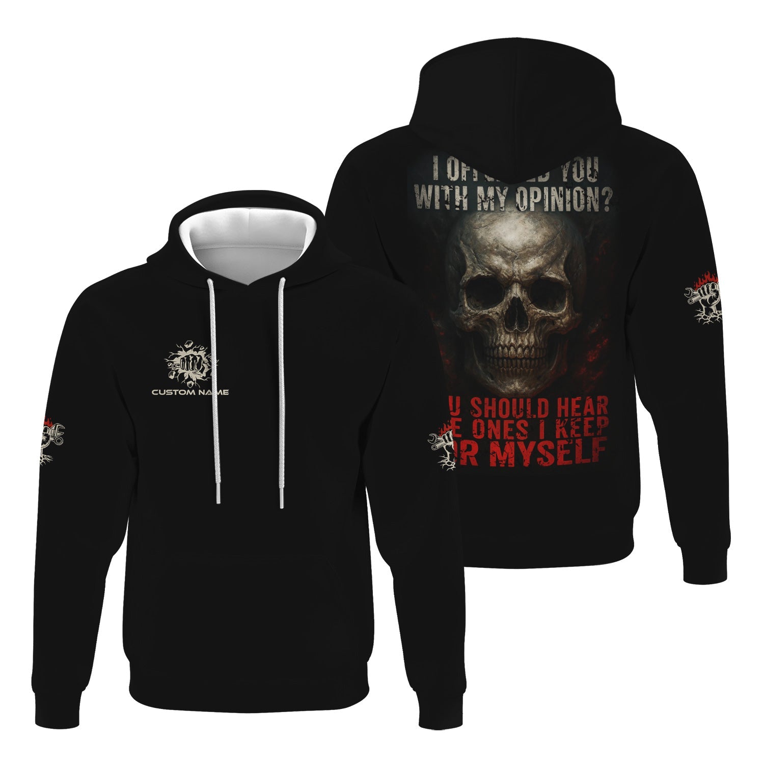 Blisscorners Custom Name Mechanic Shirt I Offended You With My Opinion You Should Hear The Ones I Keep For Myself T Shirt